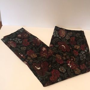 Jules Leopold damask print pants L